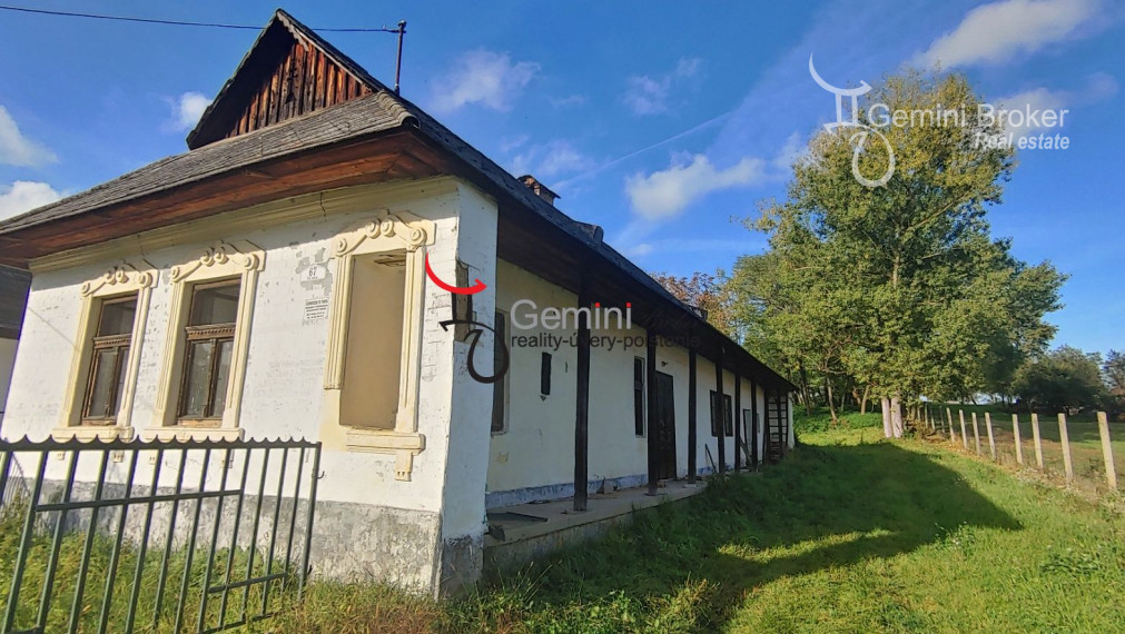 GEMINIBROKER vo Viszló ponúka 140ročný vidiecky dom
